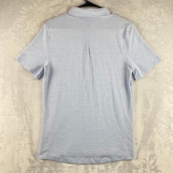 Lululemon Polo Shirt Mens Small Blue Golf Tennis Performance Tech - Picture 3 of 7